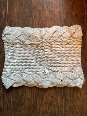 UGG Cream Cable Knit Infinity Scarf